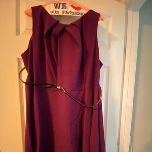 Womens Evening dress maroonish purplish color